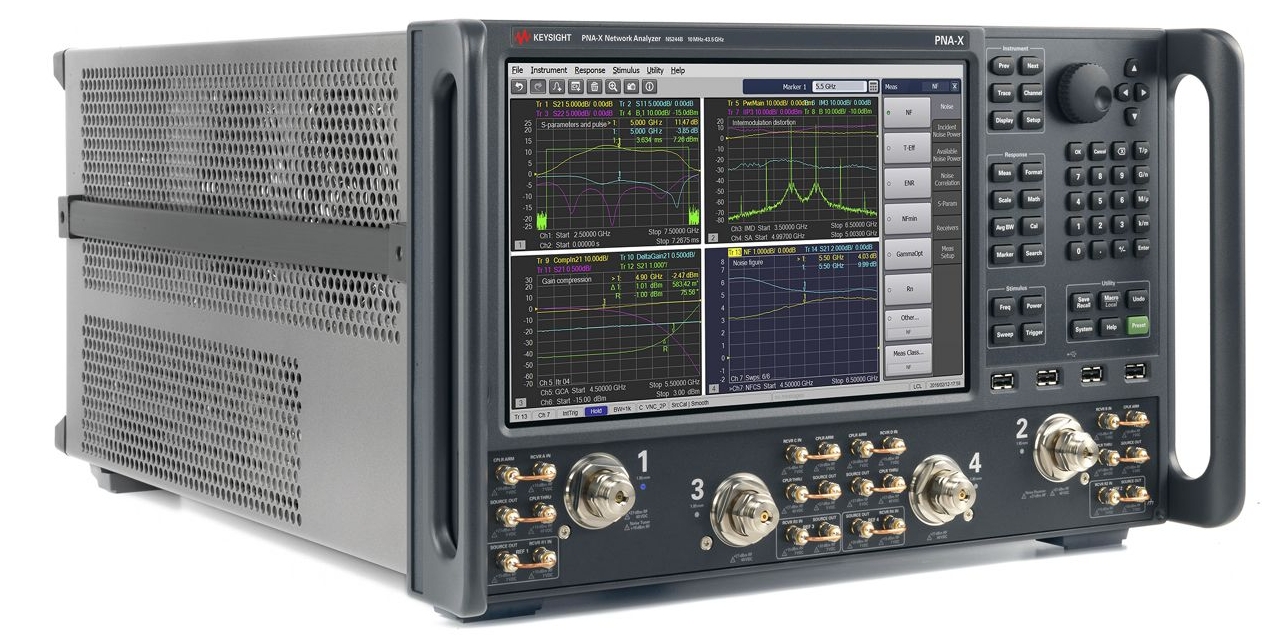 是德 N5244B PNA-X 微波网络分析仪，900 Hz/10 MHz 至 43.5 GHz