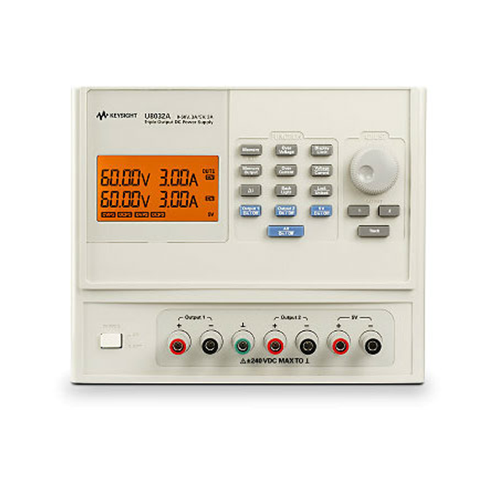 KEYSIGHT U8032A 三路输出直流电源,60V/3A (2x) & 5V/3A; 375W (4)