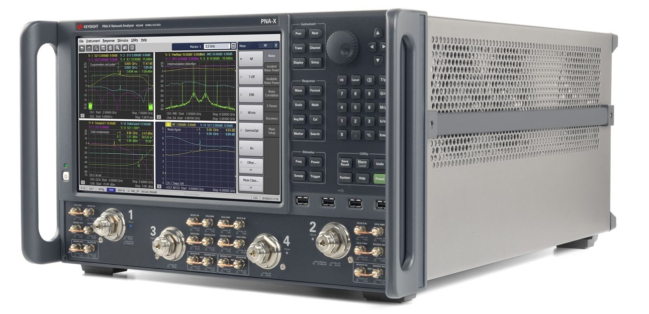 是德 N5244B PNA-X 微波网络分析仪，900 Hz/10 MHz 至 43.5 GHz